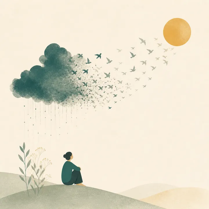 Therapy for anxiety — illustration